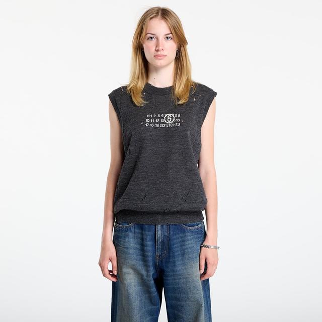 Sweater MM6 Gilet Dark Grey Melange L