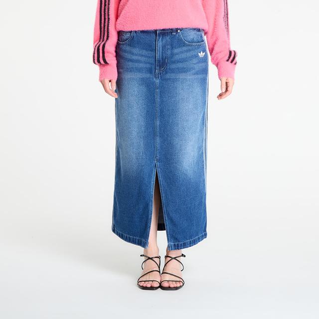 adidas Adicolor 3-Stripes Denim Pencil Skirt Indigo Denim M/38