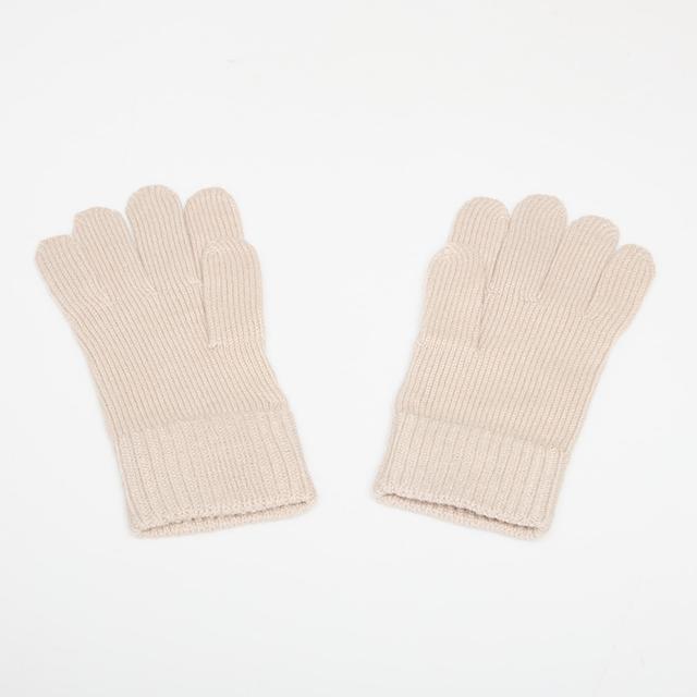 Gloves Calvin Klein Patch Wool Knitted Brown Universal