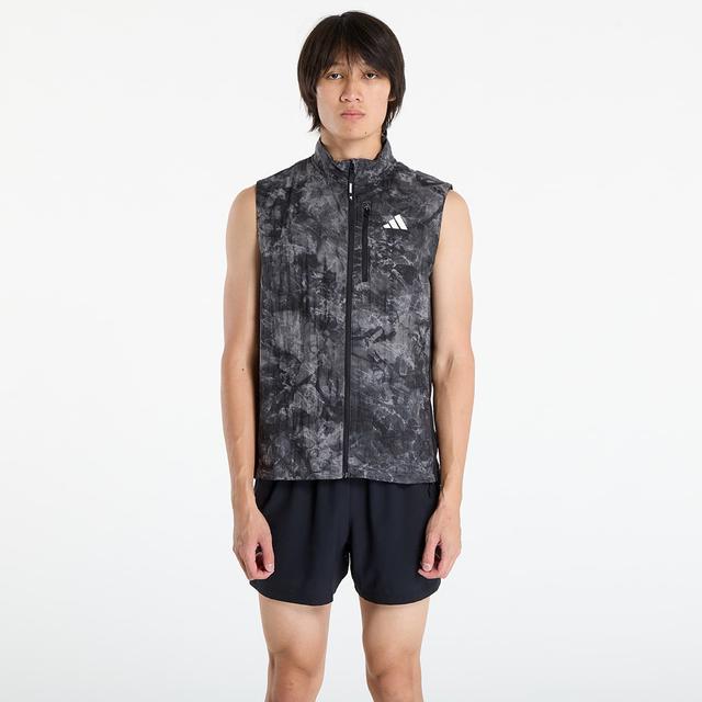 adidas Own The Run Spray Dye Vest Grey Four XL