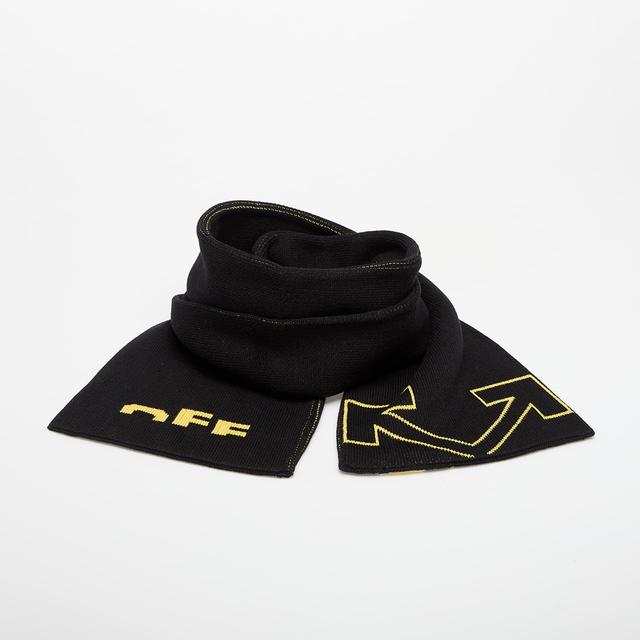 OFF-WHITE KIDS Type Logo Scarf Black/ Yellow Universal