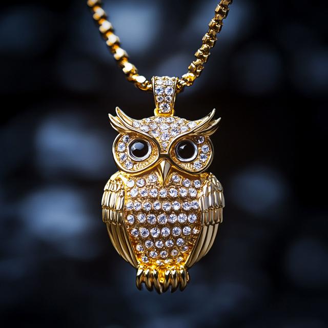 Pendentif Hibou Glacé