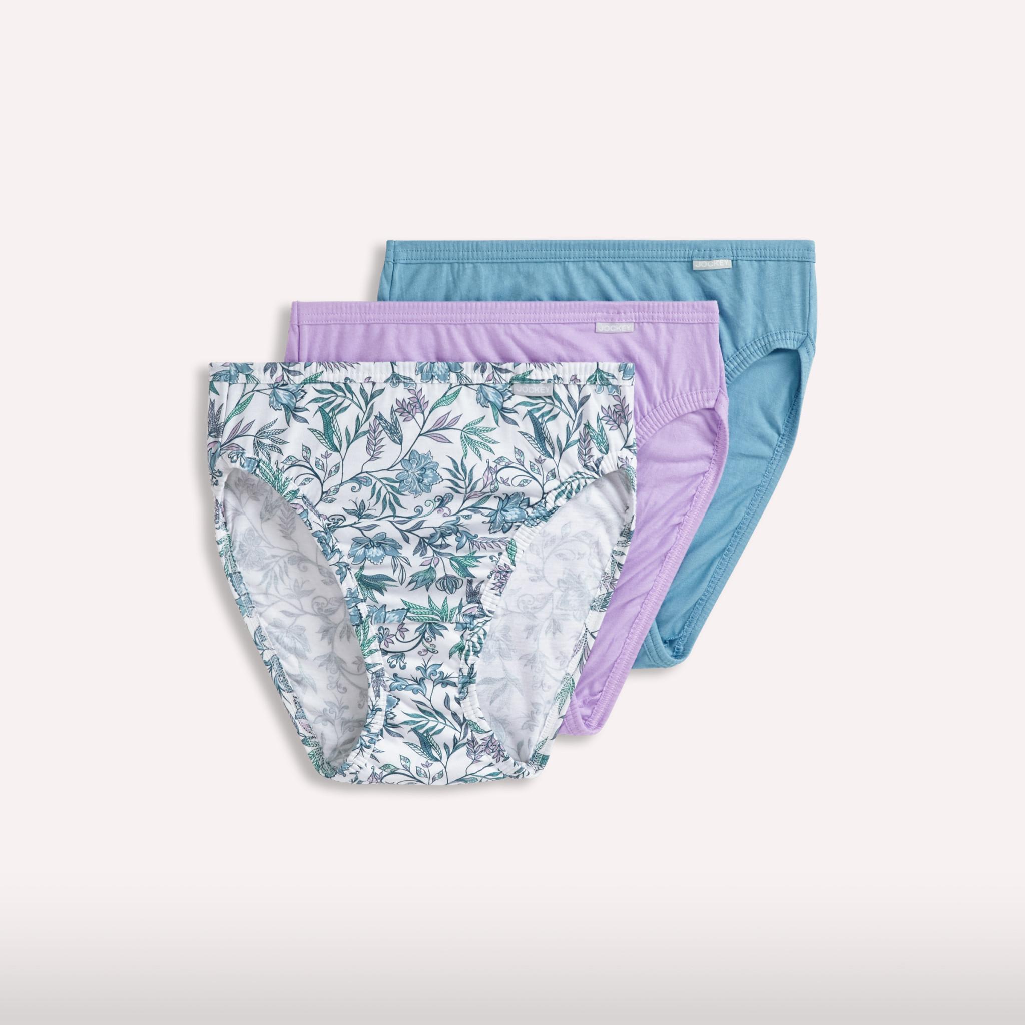 Jockey Plus Size Cotton Elance French Cut Panties 3-Pack