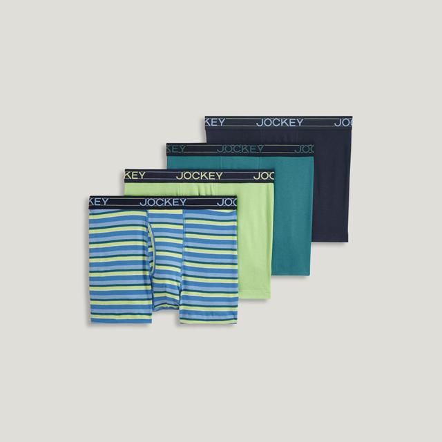 Jockey® Lightweight Cotton Blend 5" Boxer Brief - 4 Pack