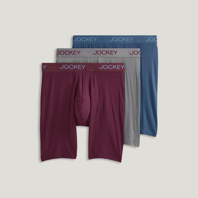 Jockey® Chafe Proof Pouch Ultra Soft Modal 8.5" Long Leg Boxer Brief - 3 Pack