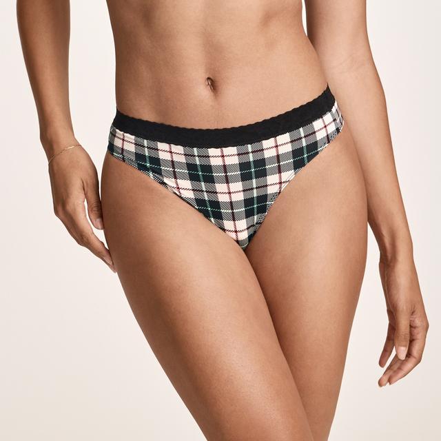 Jockey® Soft Stretch Lace Microfiber Thong