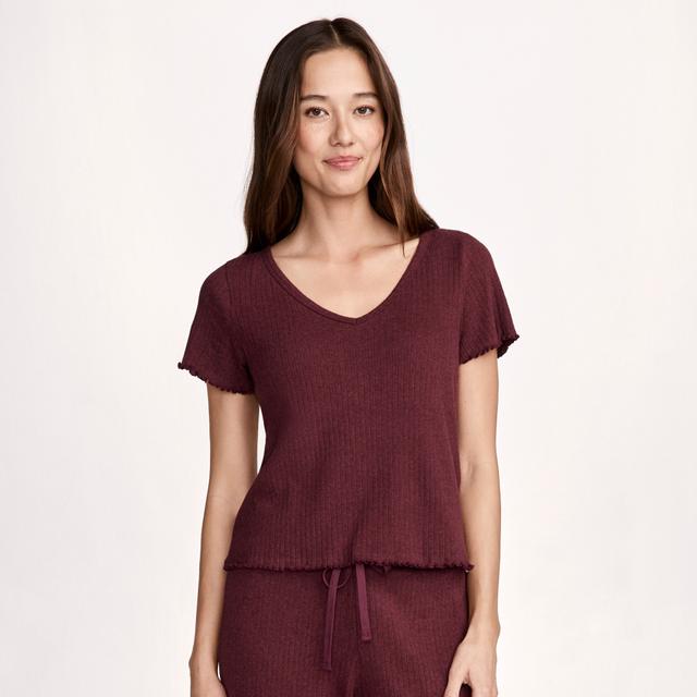 Jockey® Soft Luxe Textured Short Sleeve Top