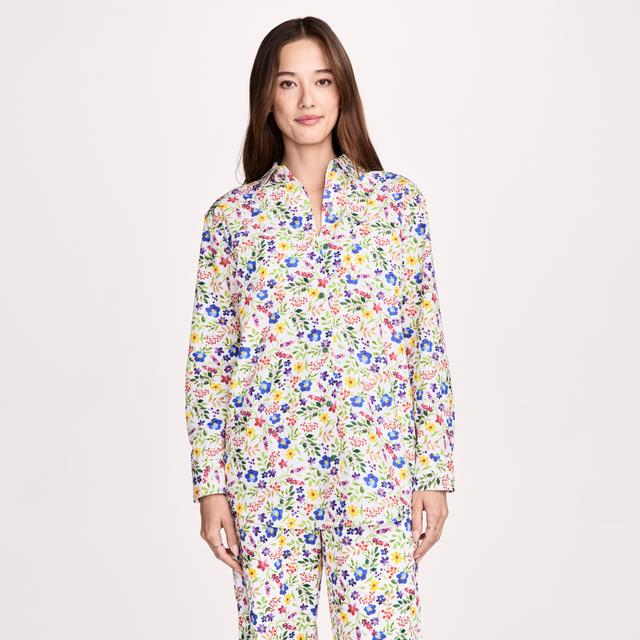 Jockey® 100% Cotton Poplin Long Sleeve Button Up
