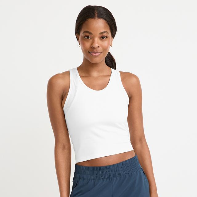Jockey® EverActive™ Mesh Lined Crop Tank With Built-In Bra