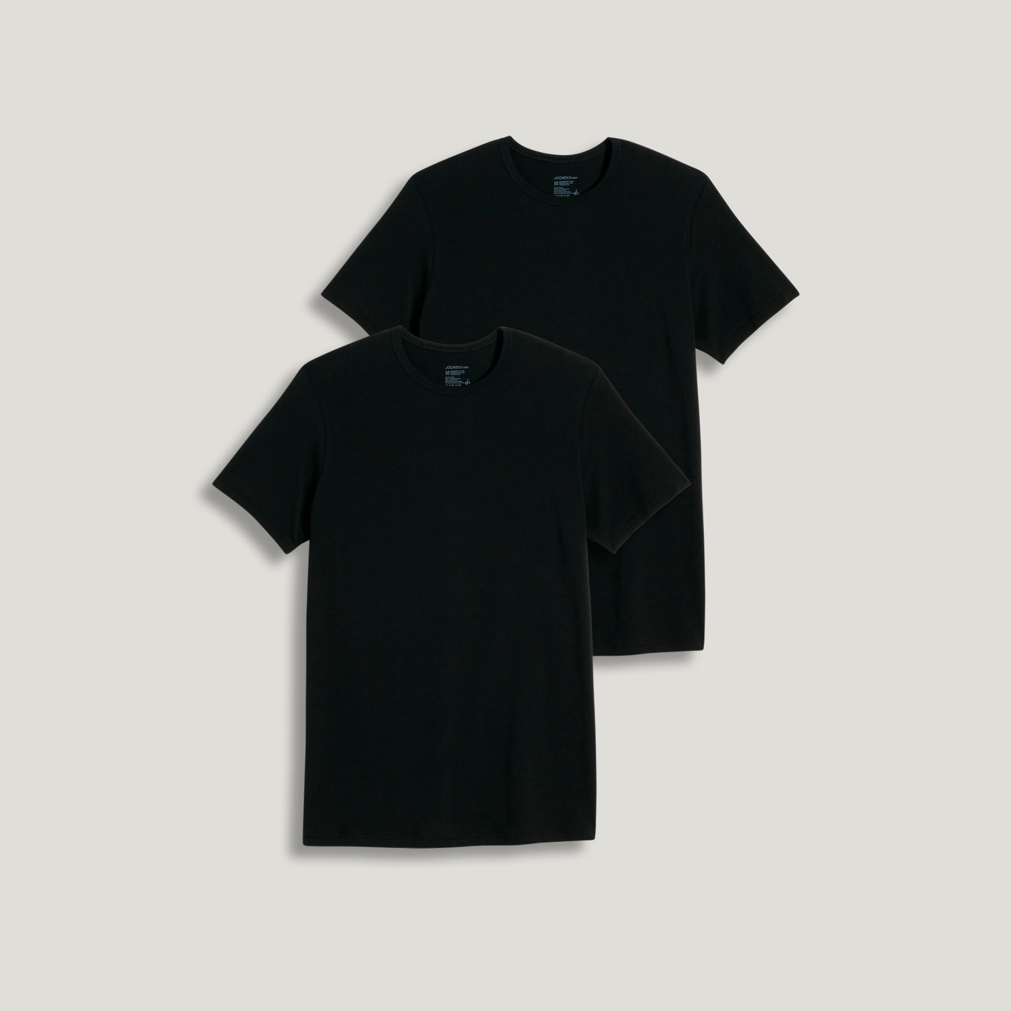 Jockey® Slim Fit Cotton Stretch Crew Neck Undershirt - 2 Pack