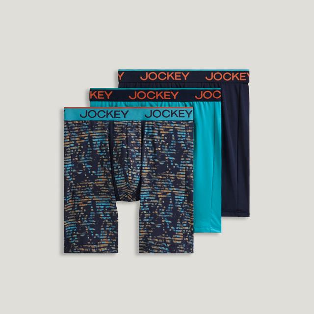Jockey® Chafe Proof Pouch Microfiber 8.5" Long Leg Boxer Brief - 3 Pack