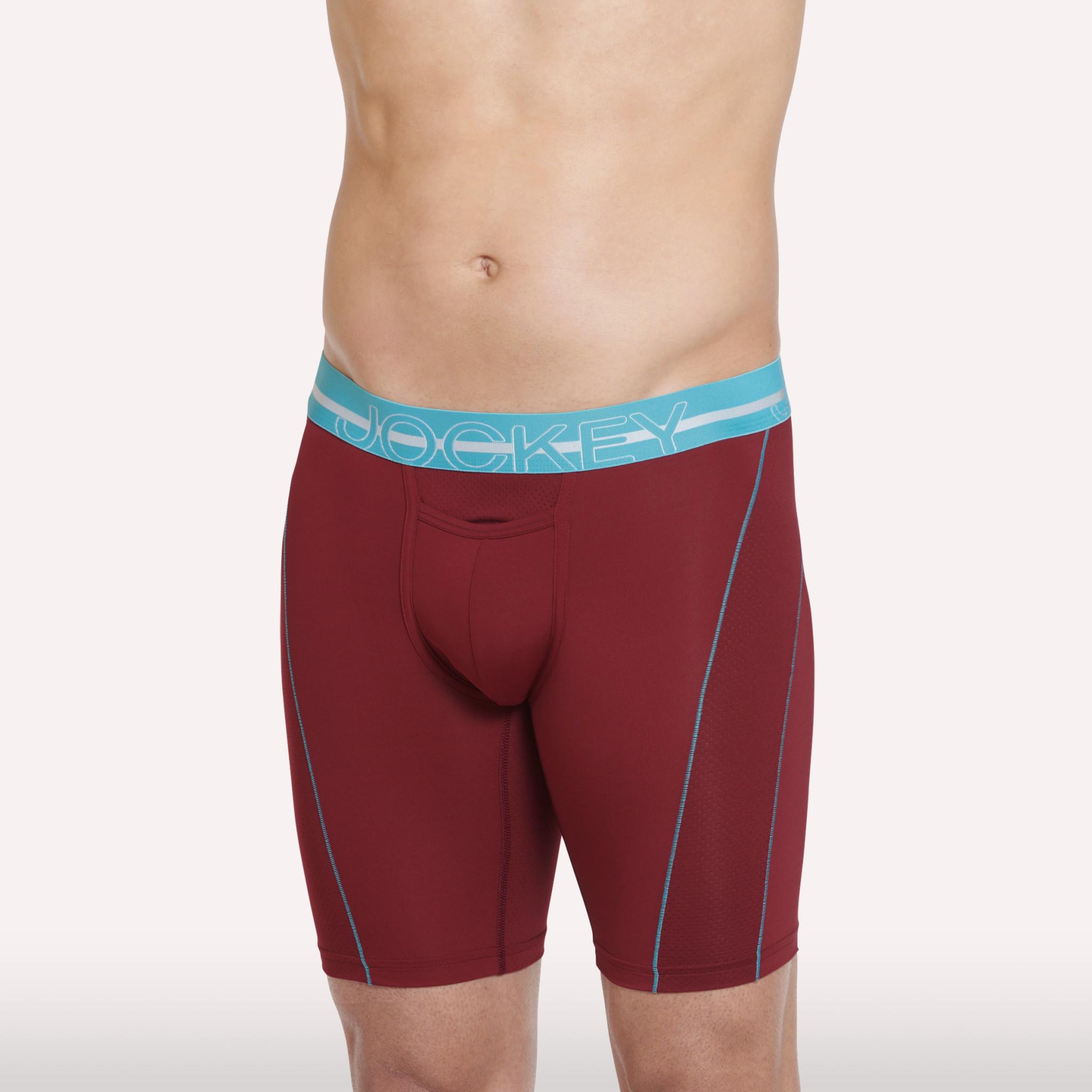 Jockey Sport® Silver Microfiber 9" Long Leg Boxer Brief