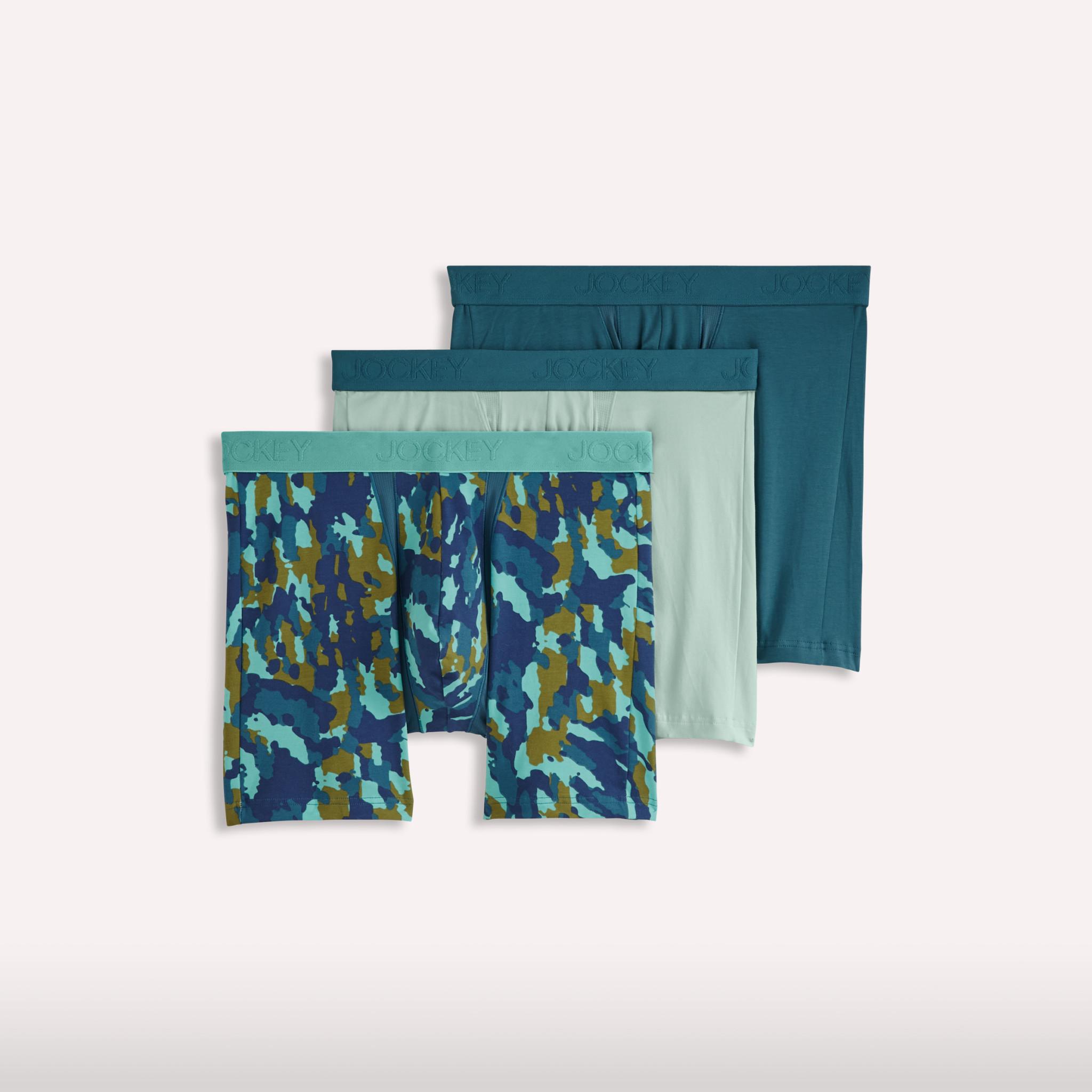 Jockey® Chafe Proof Pouch Cotton Stretch 6" Boxer Brief - 3 Pack