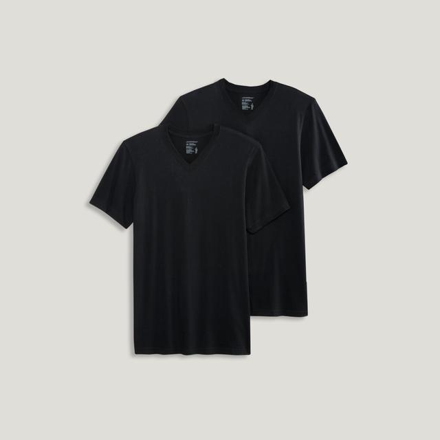 Jockey® Made in America 100% Cotton V-Neck Undershirt - 2 Pack