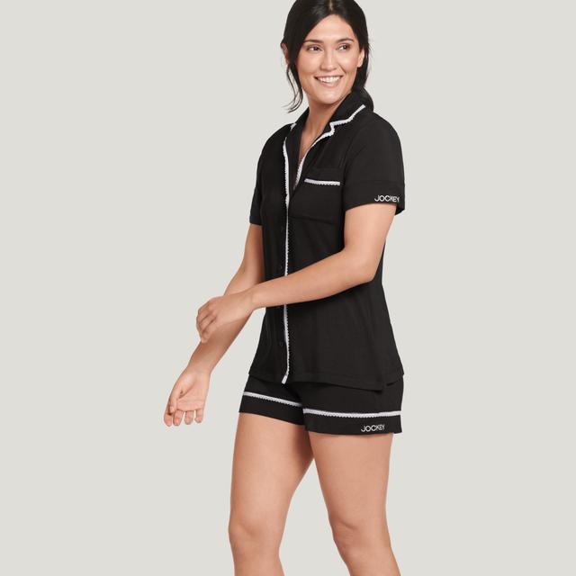 Jockey® Cooling Modal Notch Collar Short Sleeve Top & Short Set