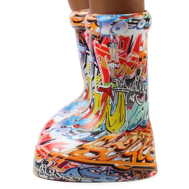 Women Foxy-Print Trendy Boot Multi Color Boots 8 Multi Color