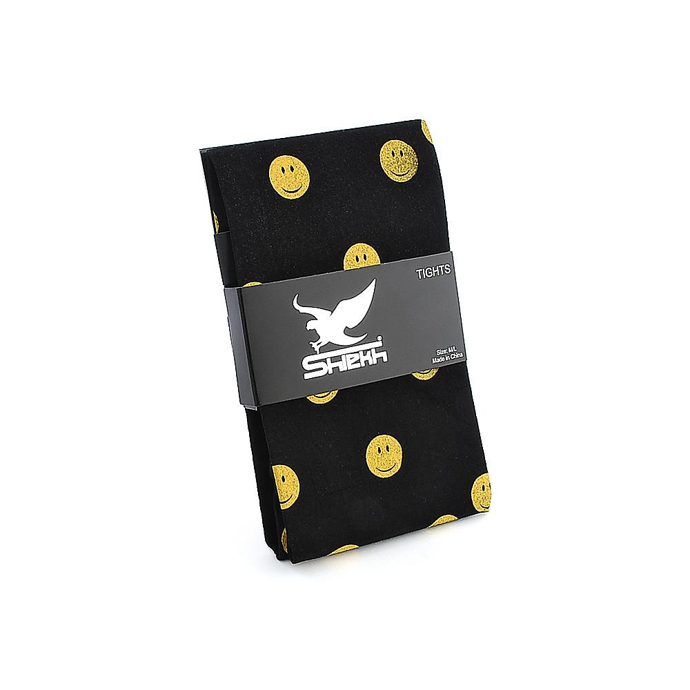 Women Smiley Face Tights Black/Yellow Jumpers S/M Black/Yellow