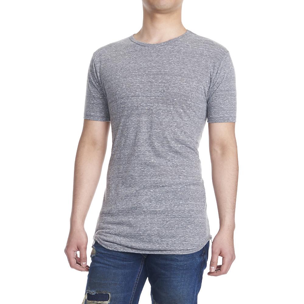 Men Side Zipper Original Tee H.GREY T-shirts S H.GREY