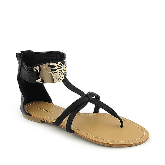 Women Grayson-04 Black Sandals 5.5 Black