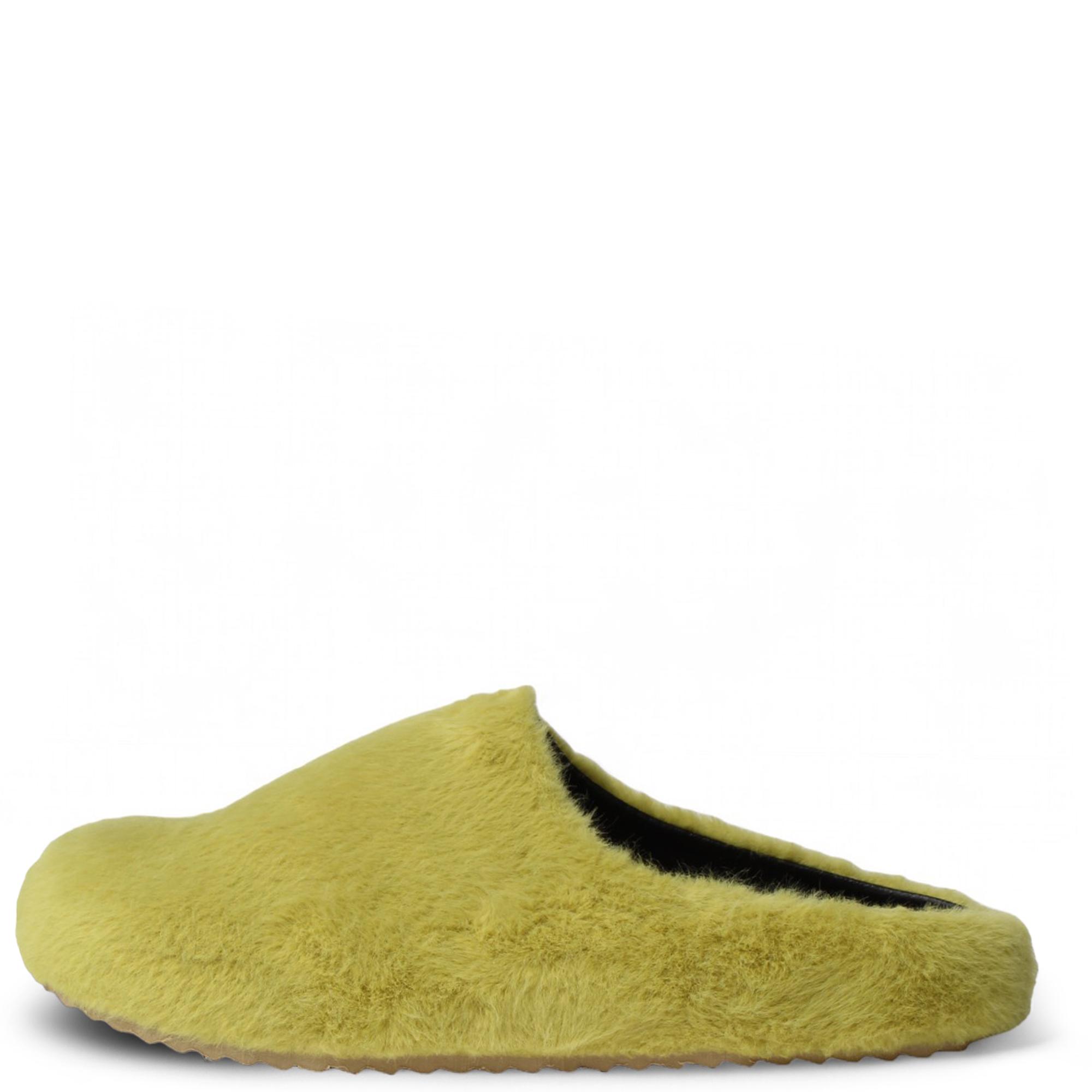 Women Furry Slide Green Slippers 10 Green