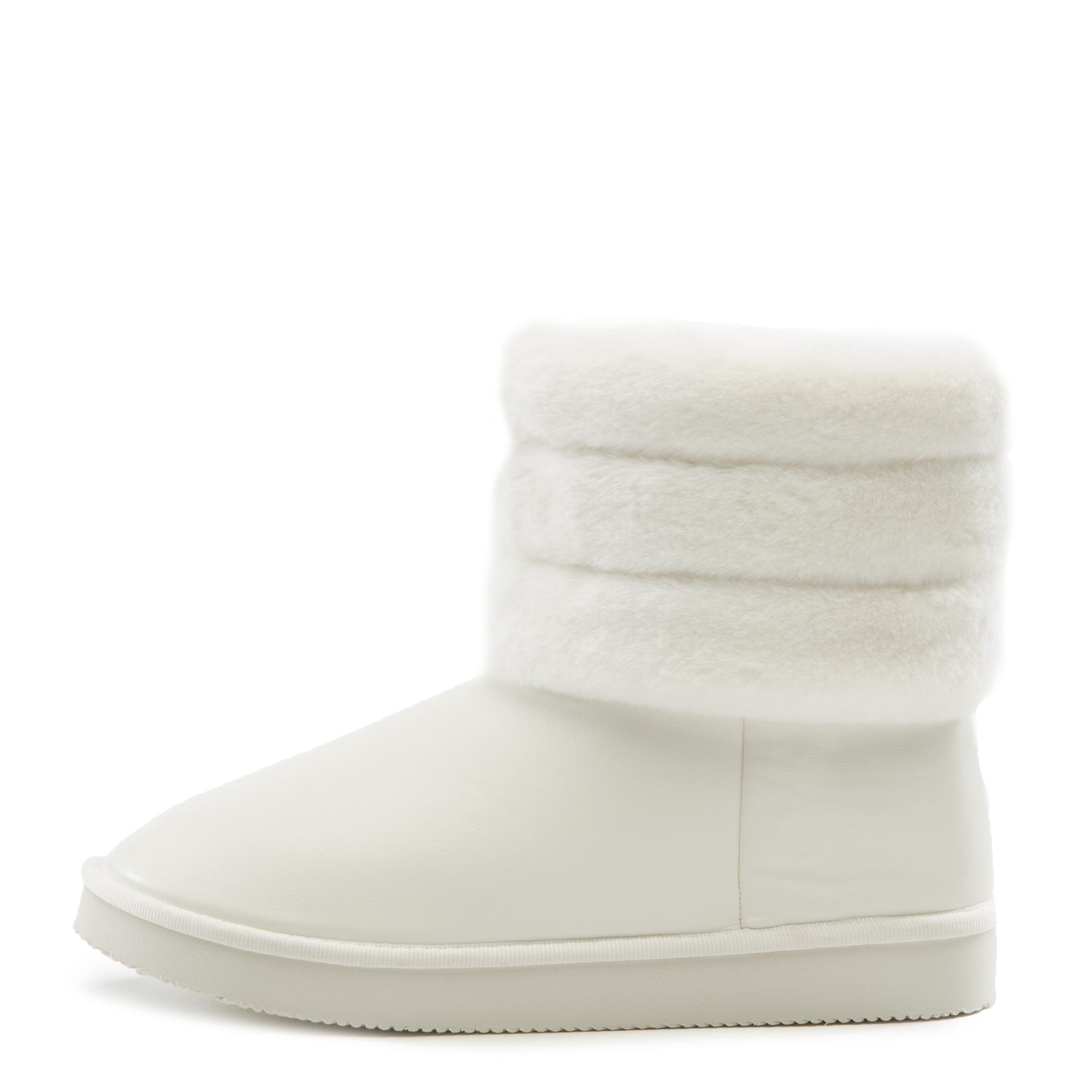 Women Roxy-1 Faux Fur Bootie White Boots 7.5 White