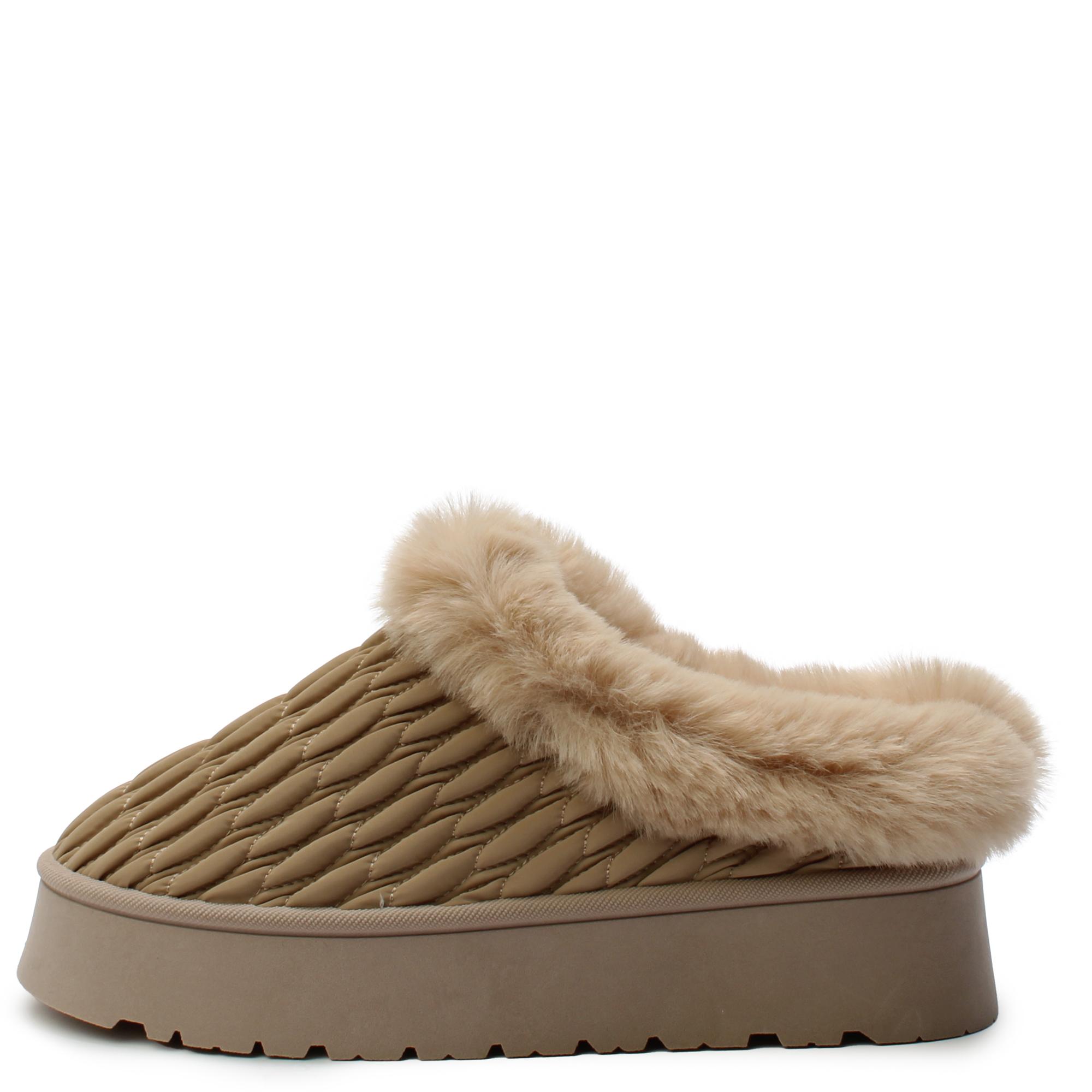 Women Oaklee-07 Faux Fur Slipper Natural Slippers 6.5 Natural
