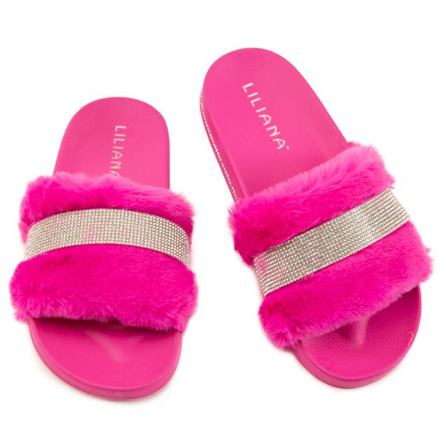 Women Magnolia-3 Slides Fuchsia Sandals 7 Fuchsia