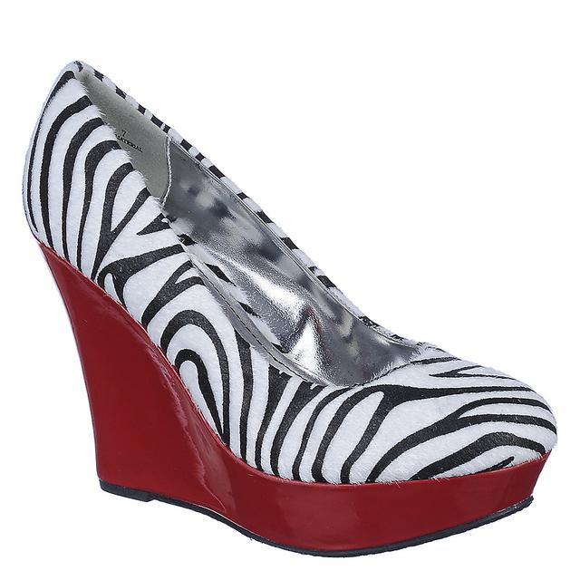 Women Cesar-77 Zebra Print/Red High Heels 6.5 Zebra Print/Red