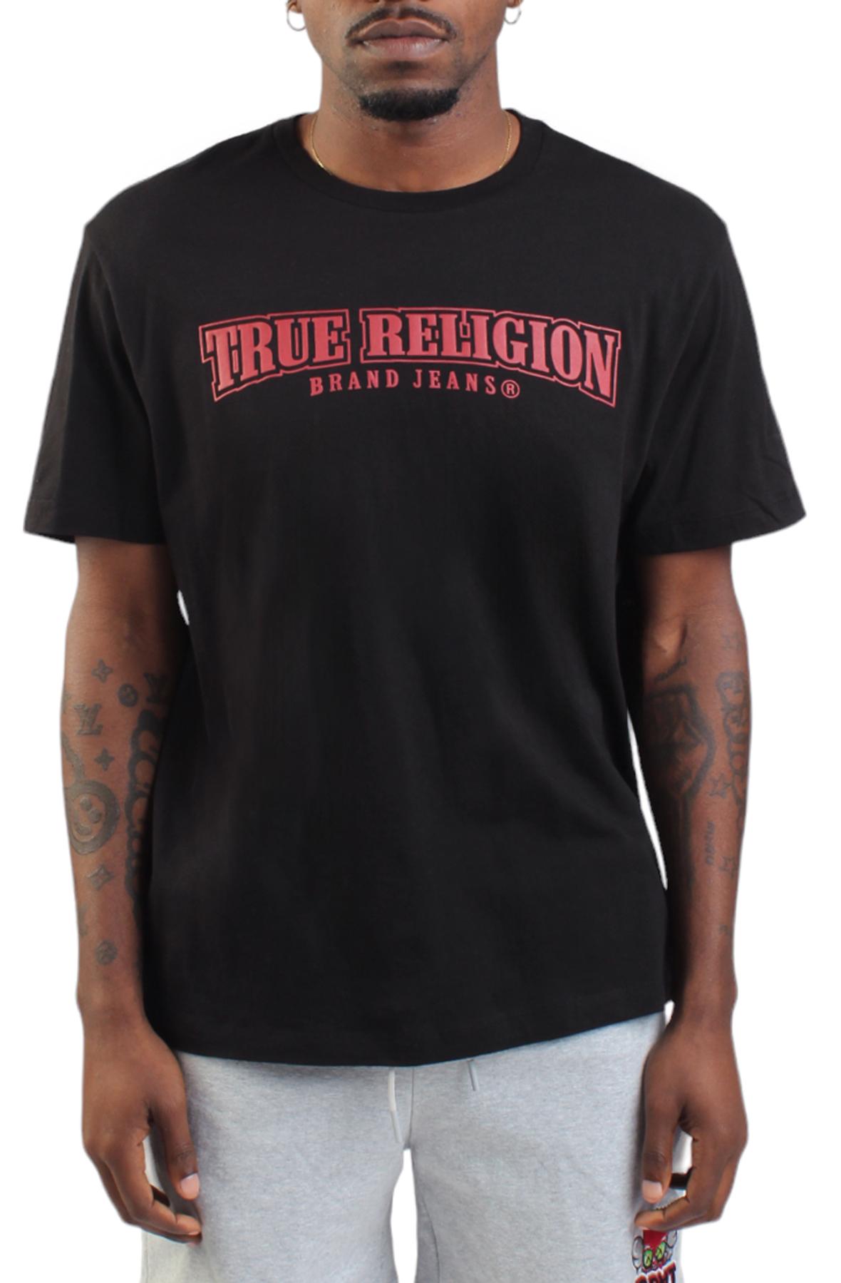 Men Painted Horseshoe T-Shirt  Black T-shirts 2XL Black