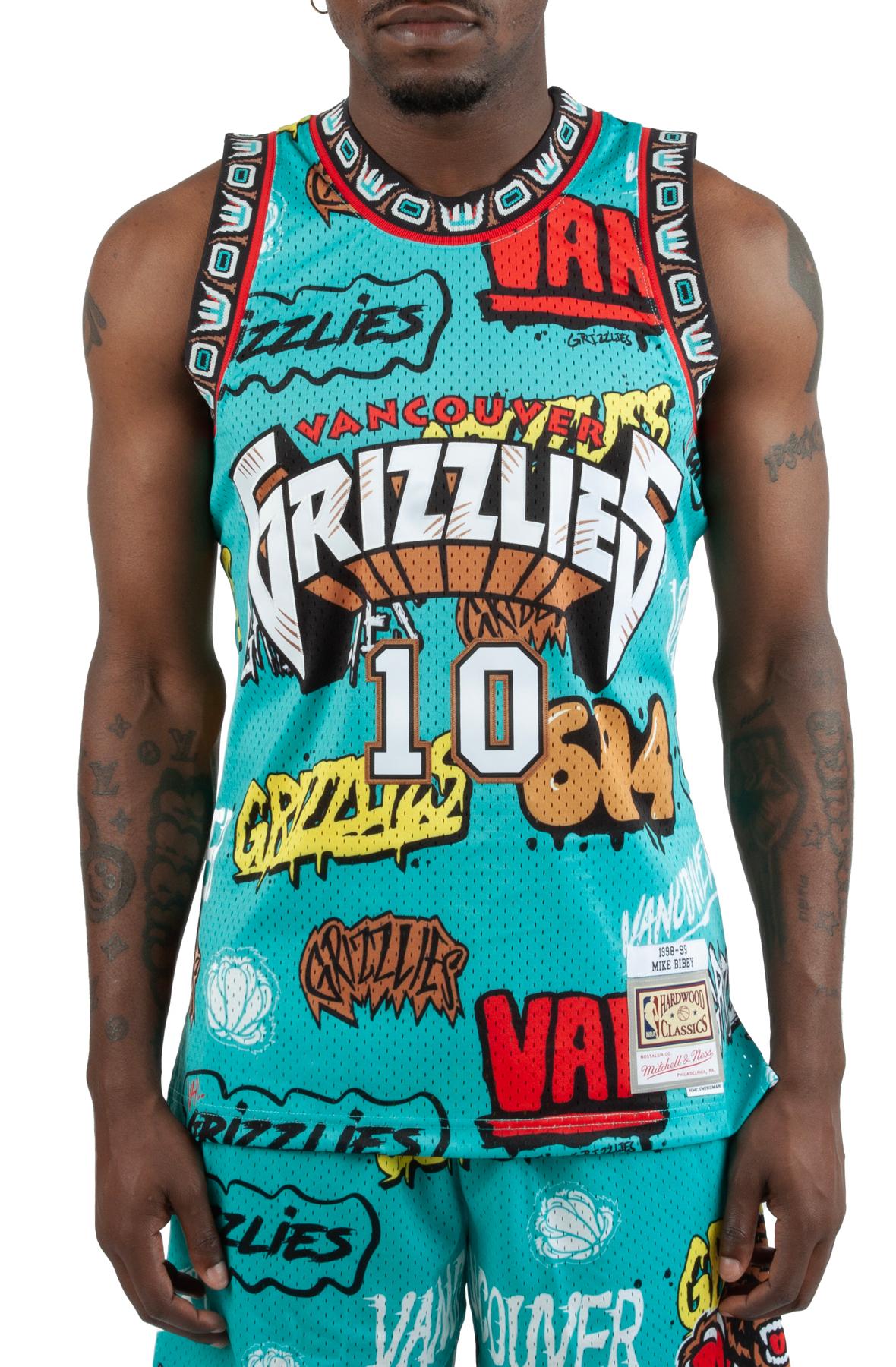 Men NBA Slap Sticker Grizzlies Swingman Jersey  Teal Jerseys M Teal
