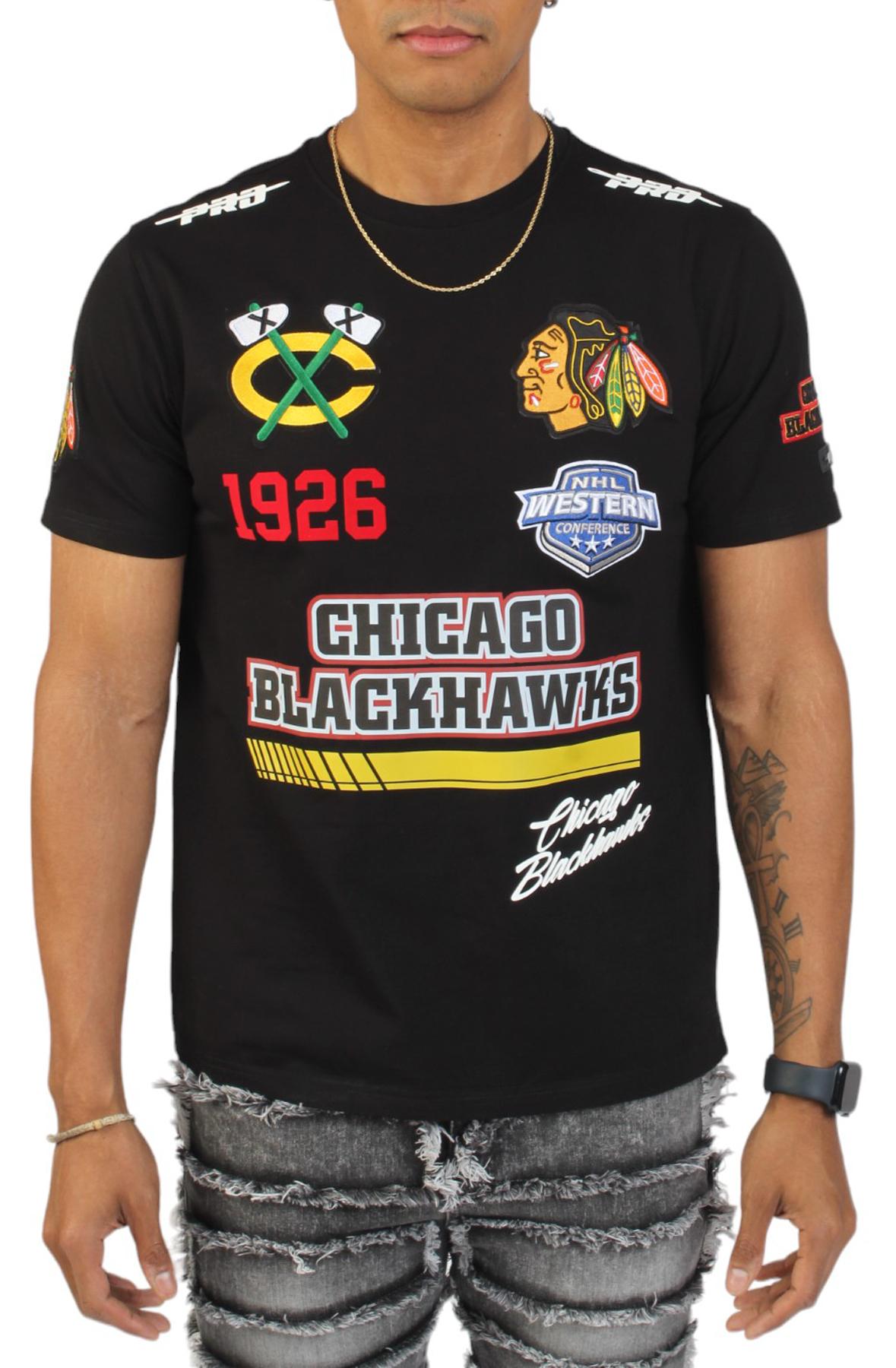 Men Blackhawks Fast Lane T-Shirt  Black Jerseys XL Black