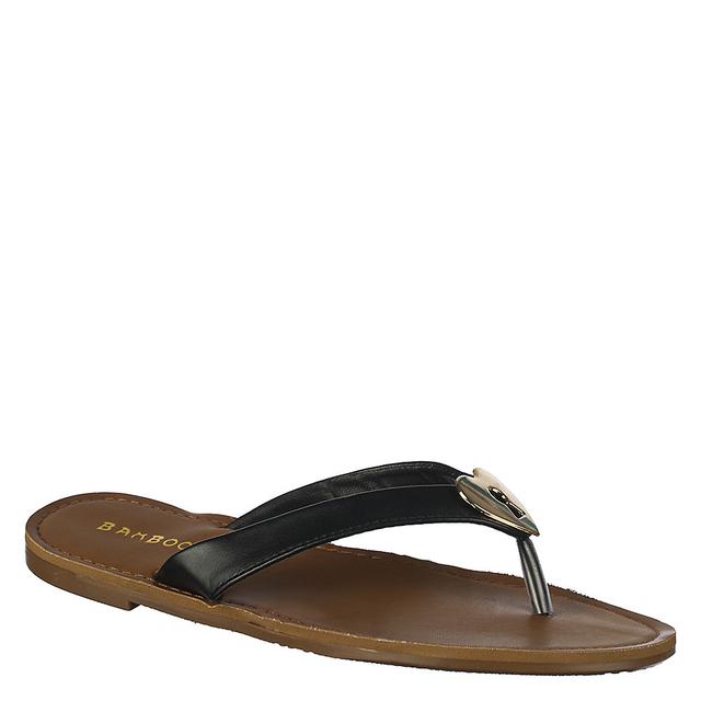 Women Kendal-12 Thong Sandal Black Sandals 7.5 Black