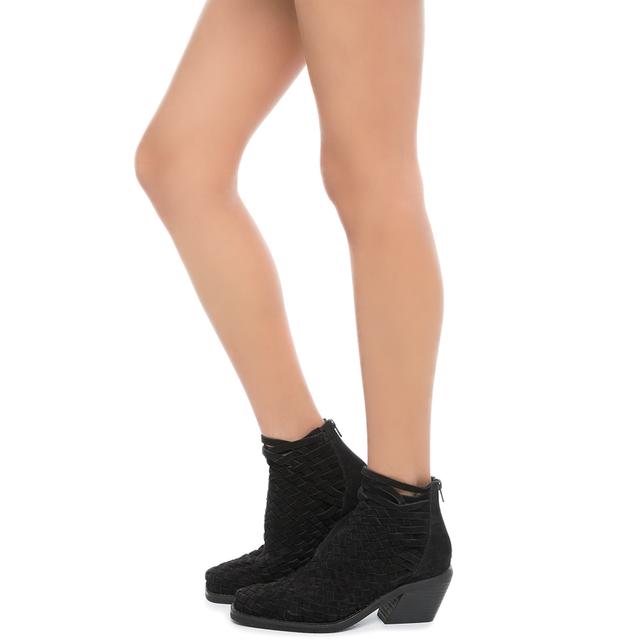 Women Jeffrey Campbell Surat Black Heel Booties BLACK Boots 8 BLACK