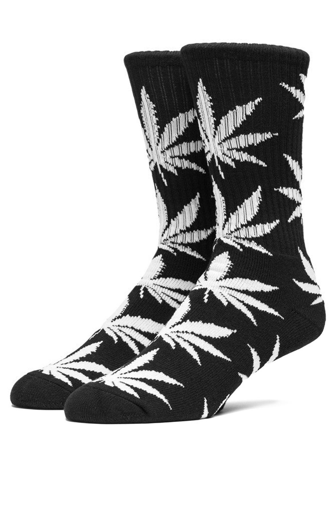 Men The Plantlife Crew Socks in Black Black Socks & Underwear 1SIZE Black