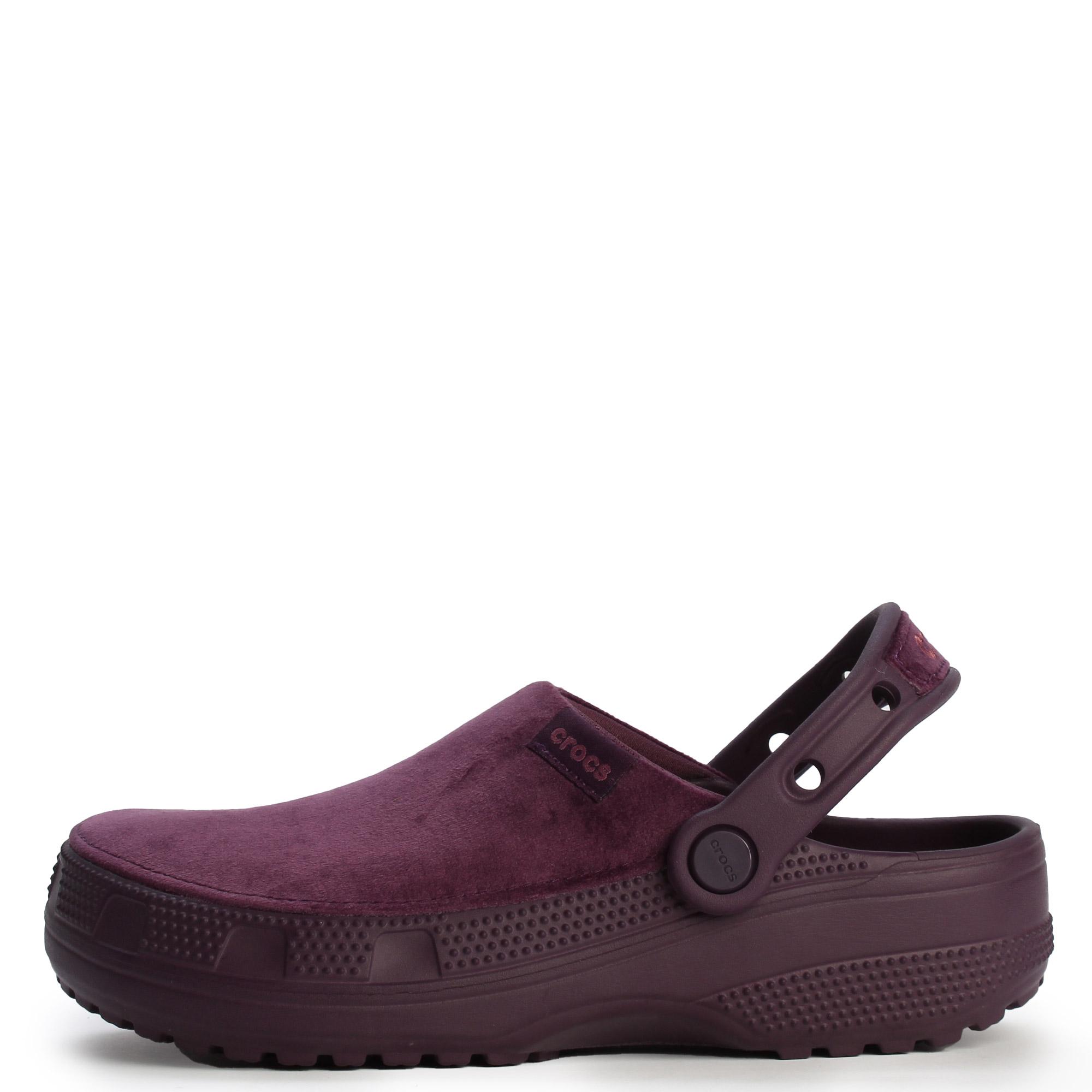 Women Classic Crafted Velvet Clog Plush Plum Clogs 4 M / 6 W Plush Plum