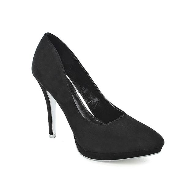 Women 084 High Heel Pump Black Velvet High Heels 10 Black Velvet