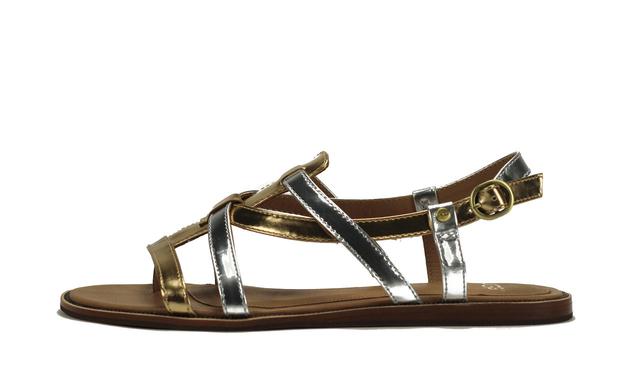 Women UGG Australia Brigid Gold Sandal Gold Sandals 6 Gold