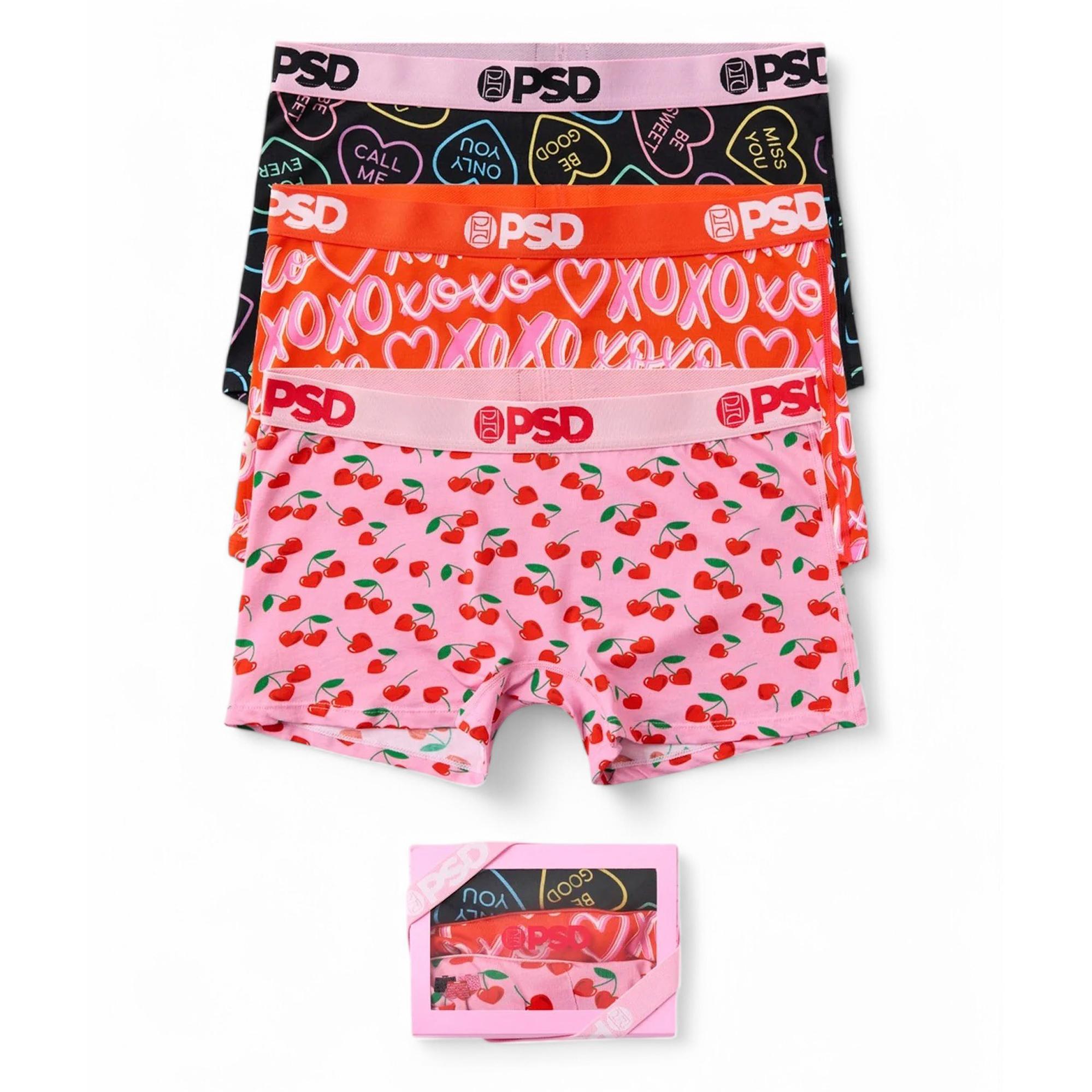 Women Modal 3 Pack - Valgal Boyshort Multi Socks & Underwear S Multi