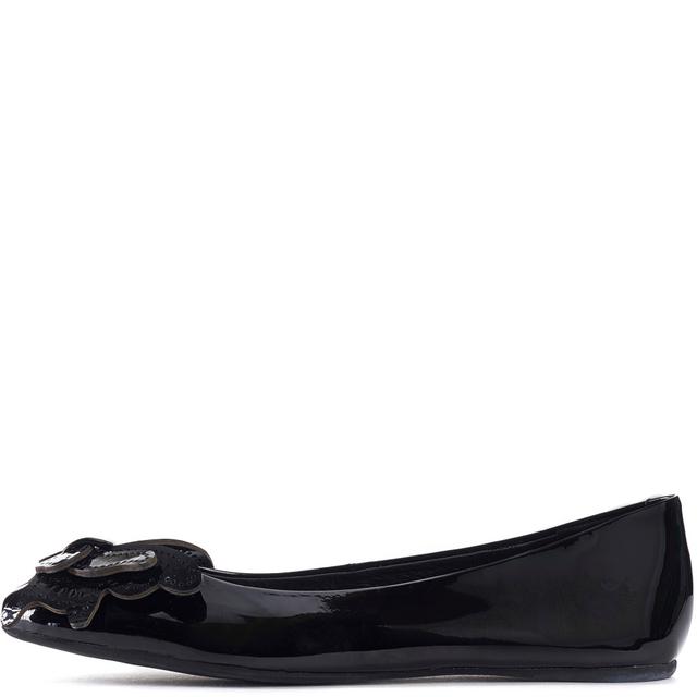 Women Jeffrey Campbell Flutter Black Patent Leather Flats BLACK Sneakers 7.5 BLACK