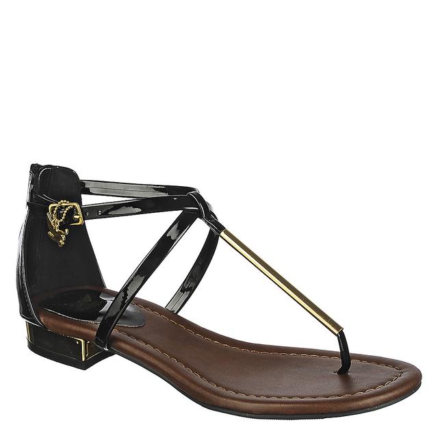 Women 130 Thong Sandal Black Shoes 8 Black