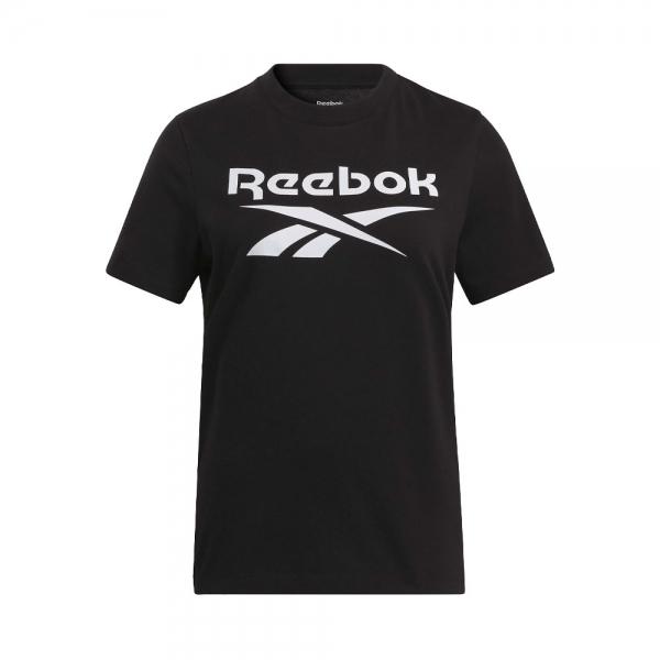 Reebok  Abbigliamento sportivo Nero - T-shirt con logo grande identità - M - Ref.