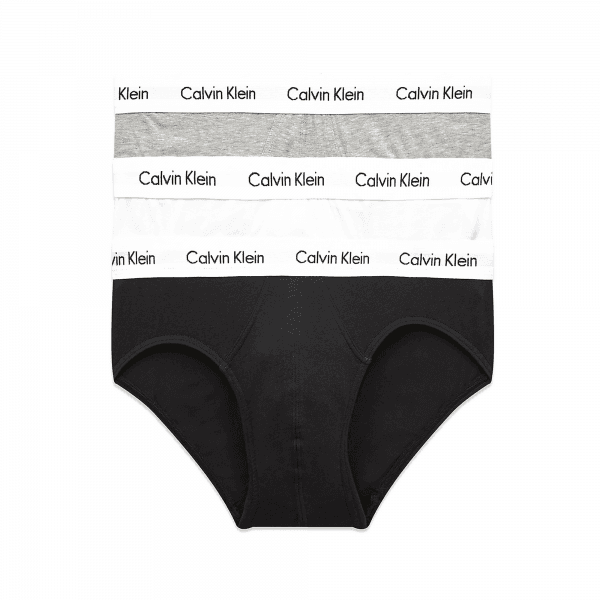 Calvin Klein Underwear Pack of 3 slips - cotton stretch , Black, White, Grey, Size  - Ref.