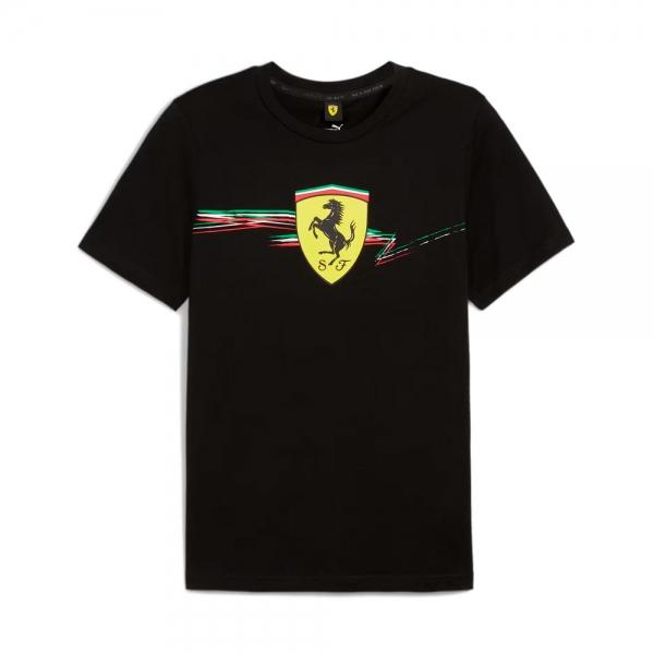 Puma  Camisetas y camisas Negro - CAMISETA SCUDERIA FERRARI RACE BIG SHIELD - S - Ref.