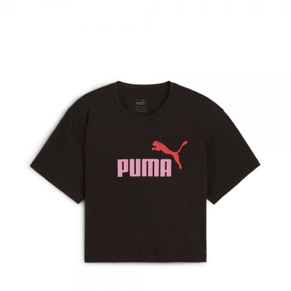 Puma  T-Shirts Schwarz - KURZES KINDER-T-SHIRT MIT MÄDCHEN-LOGO - 176 - Ref.