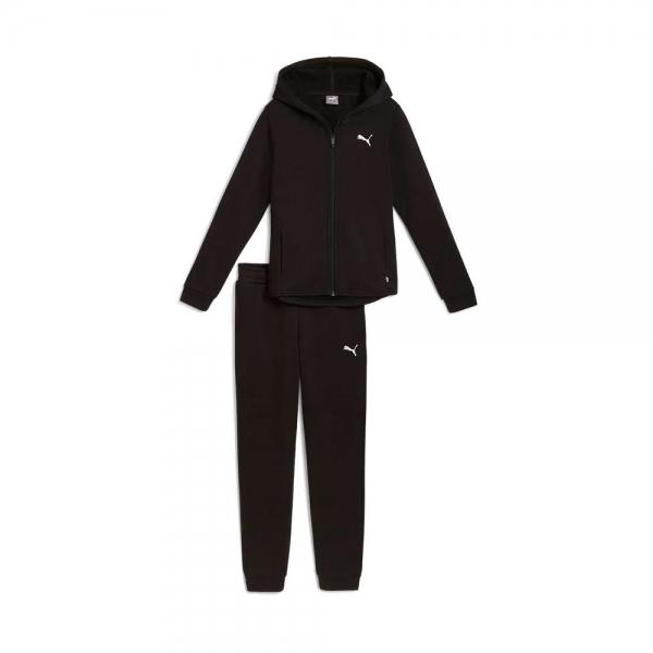 Puma HOODED SWEAT SUIT KIDS TRACKSUIT , Black, Size  - Ref.