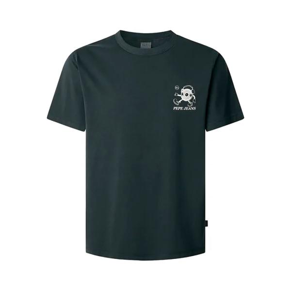 Pepe Jeans  Magliette Nero - T-shirt stampata dalla vestibilità regolare - S - Ref.