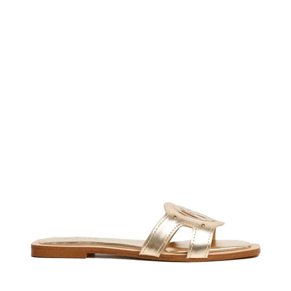 Pepe Jeans Sandália Frida Log - 37 Dourado- Ref.