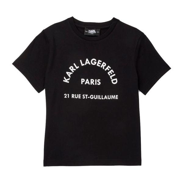 Karl Lagerfeld  T-Shirts und Tops Schwarz - RUE ST-GUILLAUME KINDER T-SHIRT - 12A - Ref.