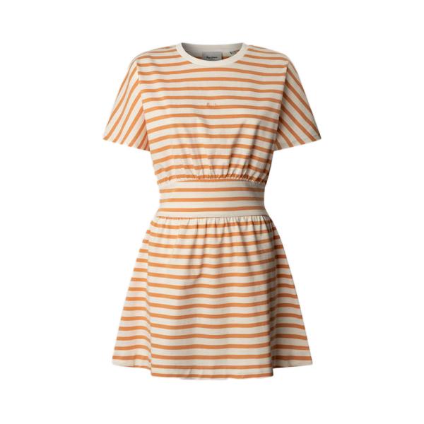 Pepe Jeans  Vestiti Multicolore - Abito corto a righe - S - Ref.