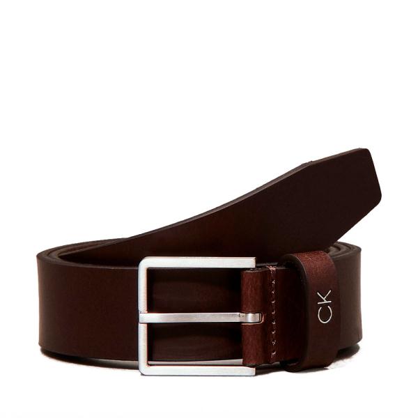 Calvin Klein CINTURÓN DE CUERO FORMAL - 105 Marrón- Ref.